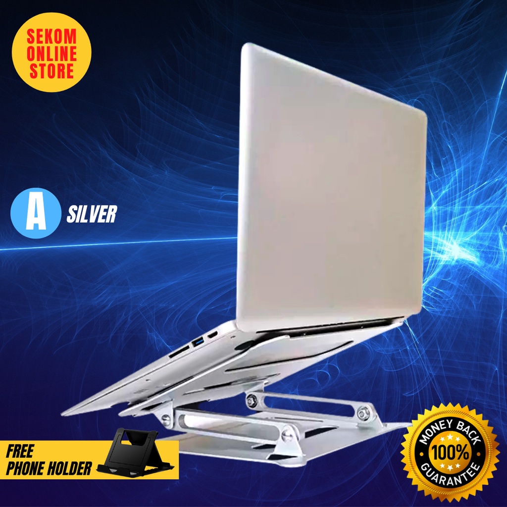 Jual KOLMI Laptop Stand Aluminium Foldable Portable Dudukan Laptop
