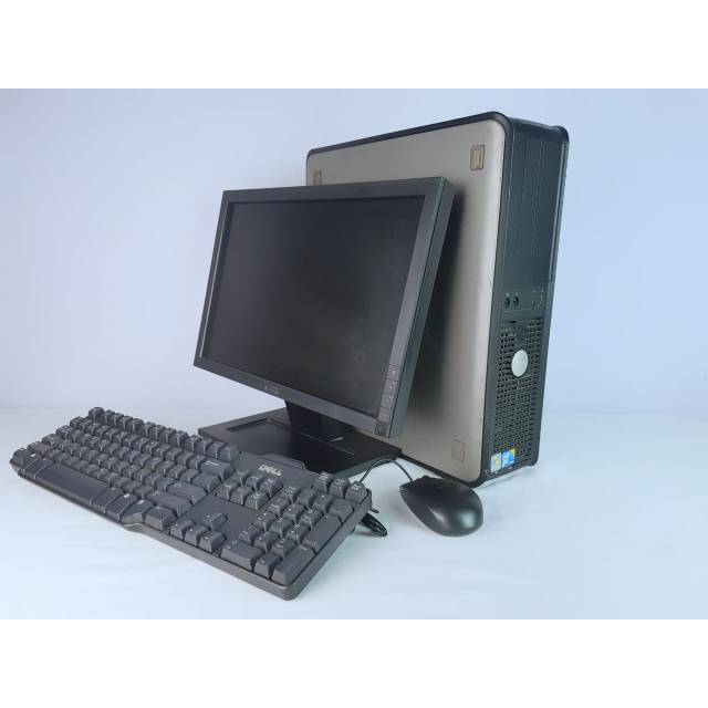 Paketan komputer dell 380 desktop core 2 duo dan lcd