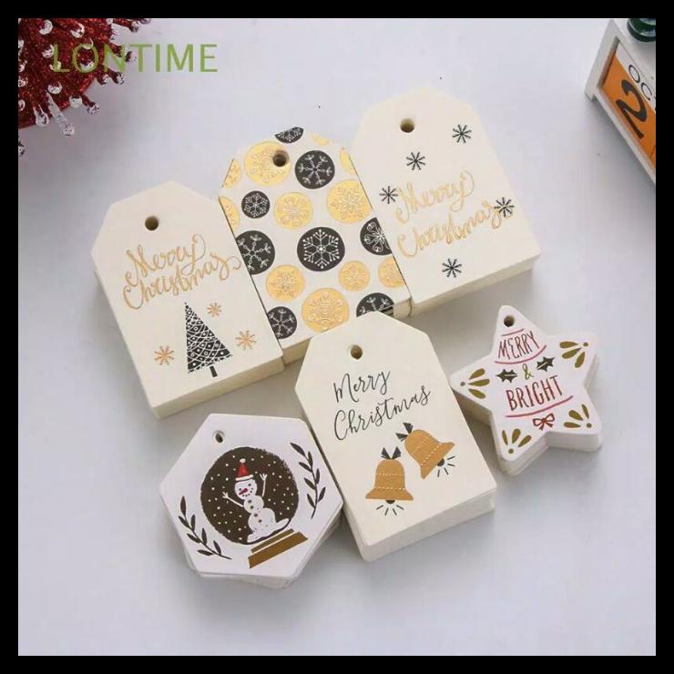 

Gift Hang Tag Kartu/ Gantungan Nama Ucapan Tema Natal