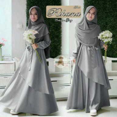 SOLAT COCOK WANGI HALUS KONDANGAN  !/ RIHANA SYARI (EP) BAJU MAXI DRESS MUSLIM WANITA DEWASA MURAH