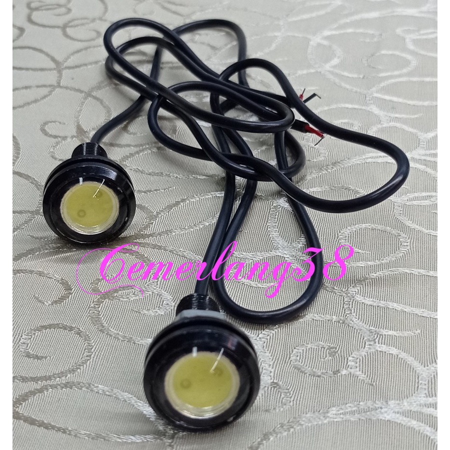 Lampu LED Mata Elang Eagle Eye 12V 23mm Variasi Aksesoris Motor Mobil