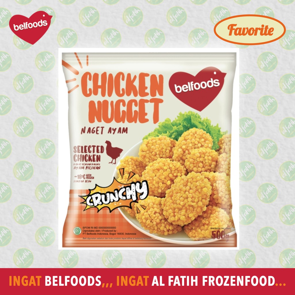 

BELFOODS FAVORITE CHICKEN NUGGET CRUNCHY 500GR