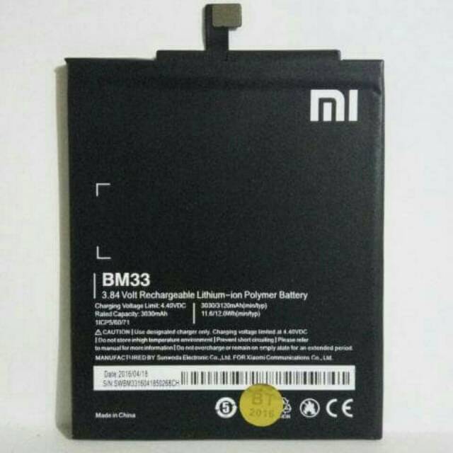 Baterai Xiaomi Xiomi Mi 4i / Mi4i BM33 BM 33 Batre Batrei Original