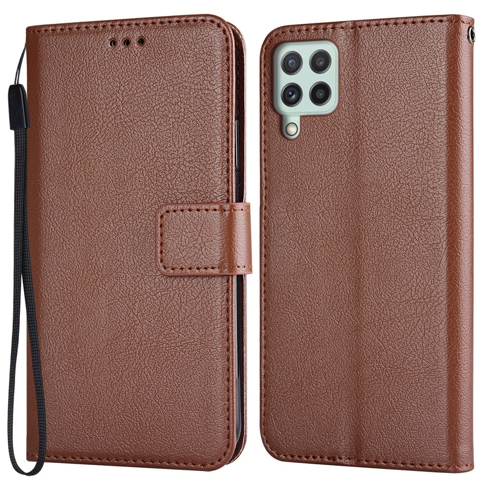 Samsung M22  Case Flip Cover Leather Case Wallet Sarung Buku Casing Samsung M22