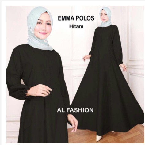 BAJU GAMIS WANITA TERBARU POLOS MAXMARA SYARI BUSUI LONG DRESS PESTA 8