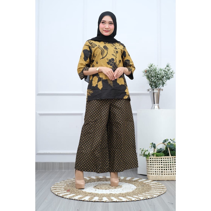 SETELAN SET KULOT BATIK WANITA KEKINIAN