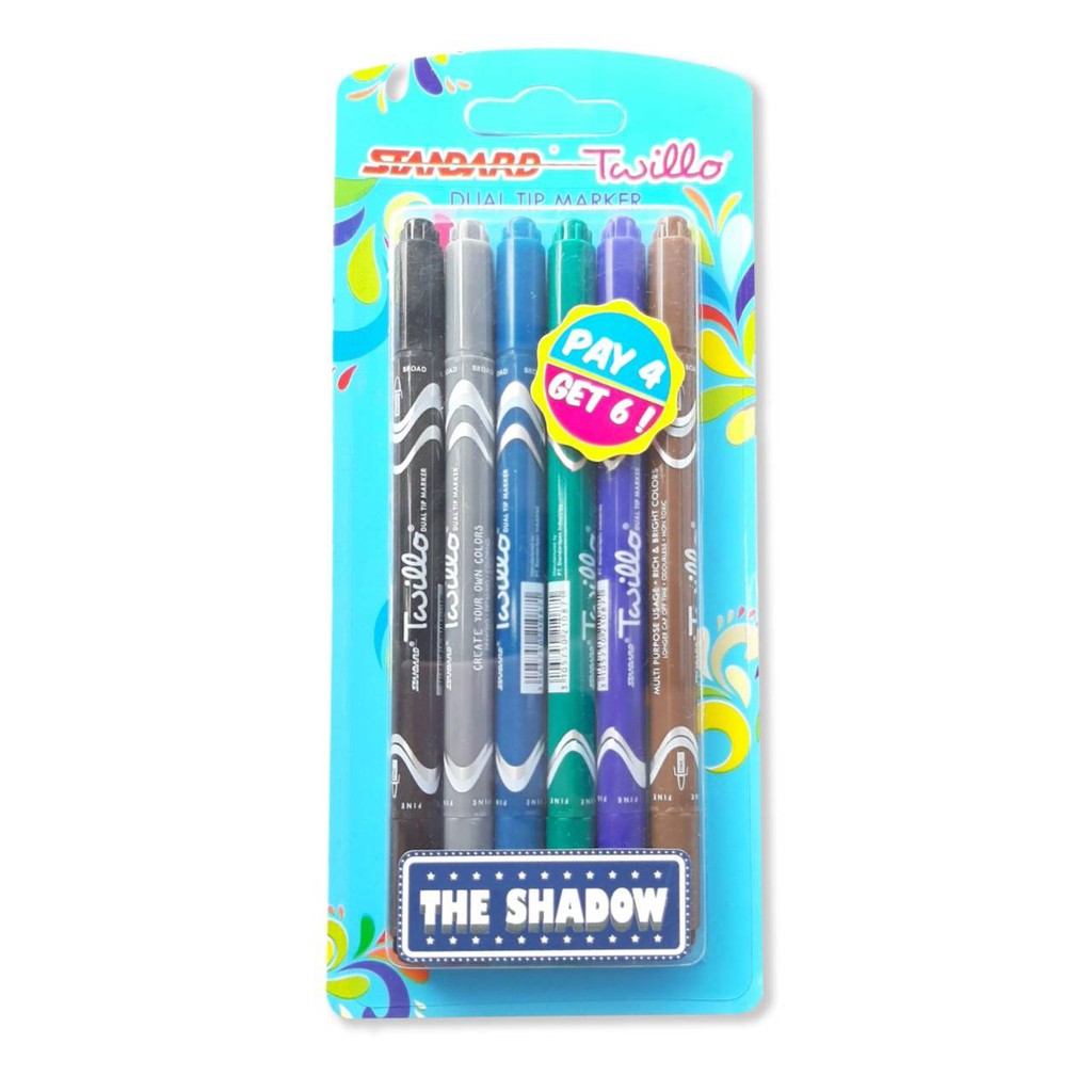 STANDARD TWILLO DUAL TIP MARKER (SPIDOL DAN PULPEN GEL)