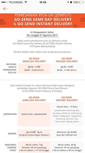 Yg Pilih Gosend Wajib Baca Faq Gosend Shopee Indonesia