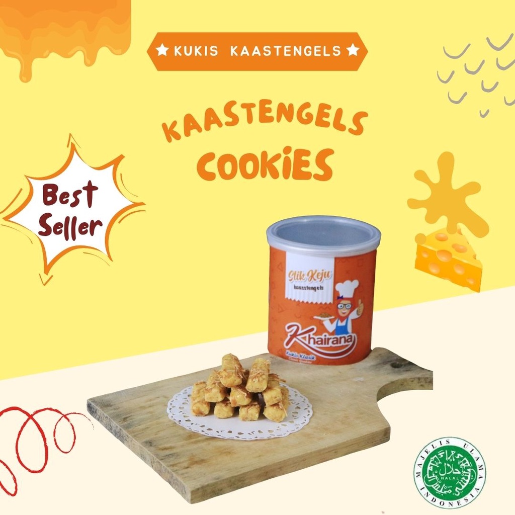 

Khairana Kukis Kaastengels Premium 250 Gram Biskuit Kaleng / Cookies Hampers Lebaran Termurah / Kue Kering Idul Fitri