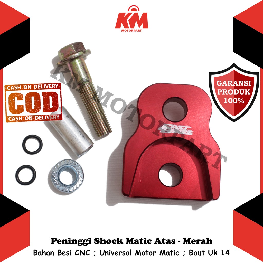 Peninggi Shock Belakang Atas Universal Motor Matic Beat Vario Mio Freego Lexi Xride Nex Scoopy Fino