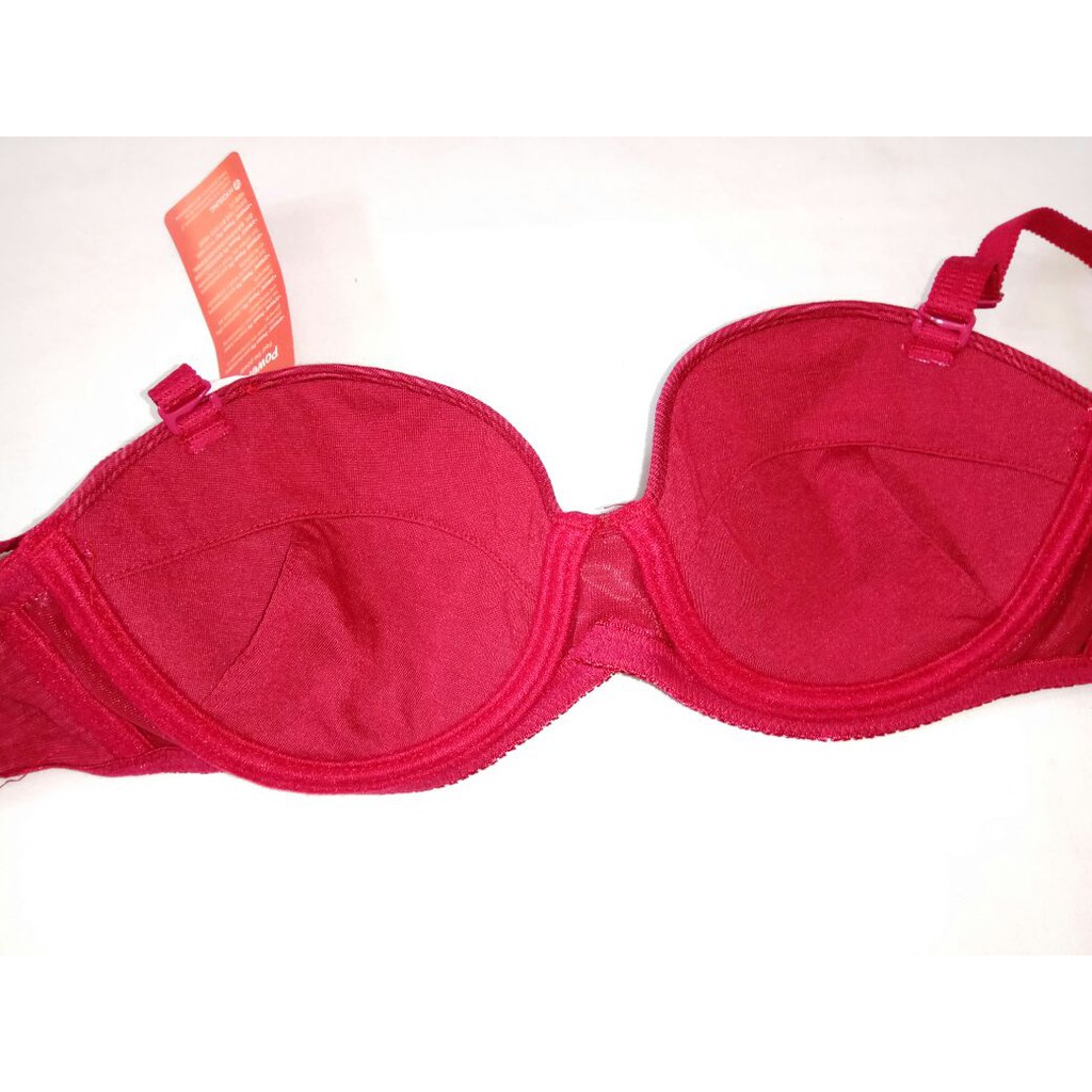 Bra / BH SOREX 02009 HALF CUP wanita Busa Kawat Kait 2 polos BK size 34 36 38 cup 1/2