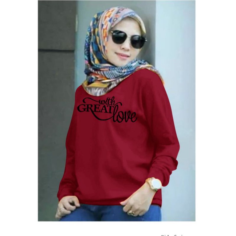 COD ✔️ATASAN zolaqu L-XL-XXL/blouse aqila/blouse silvia/blouse great Love/blouse zlg-Great Love maroon