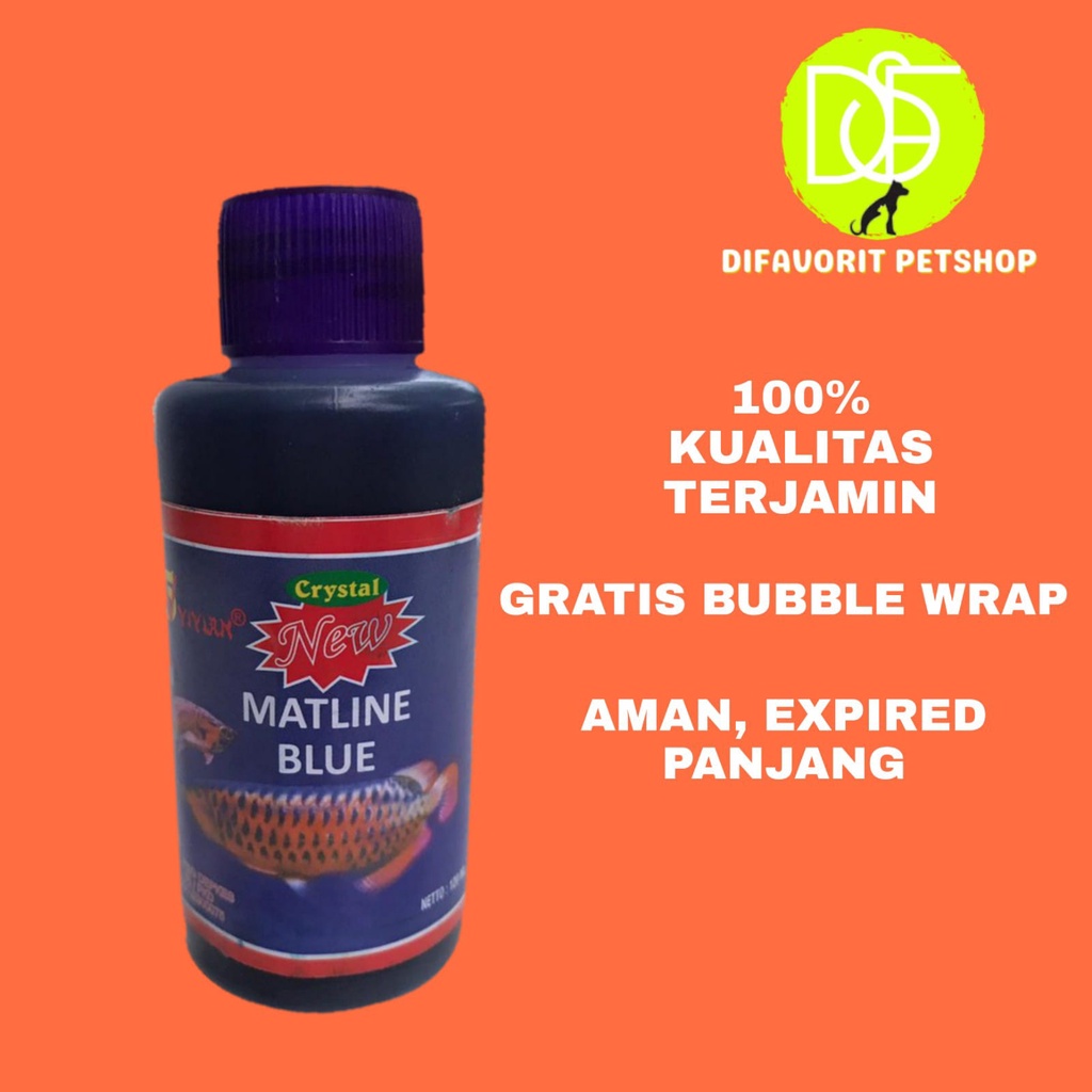 

Matline Methylene Methelyn Blue 100ml - Obat Ikan