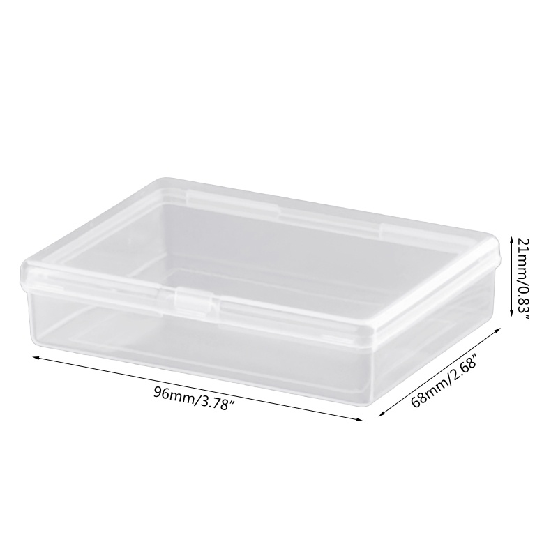 Gro 2x Kotak Plastik Transparan Kartu Bermain Untuk Case Organizer Kosong Kartu Gaming Deck for Case Snap Tutup Untuk Biasa