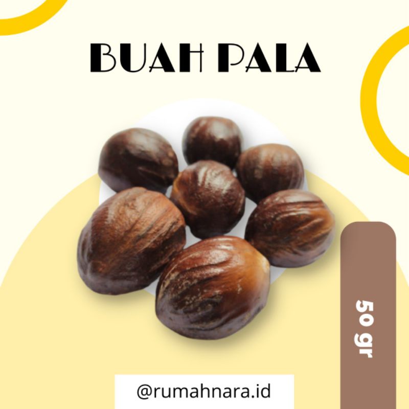 

BIJI BUAH PALA KERING - 30 GR