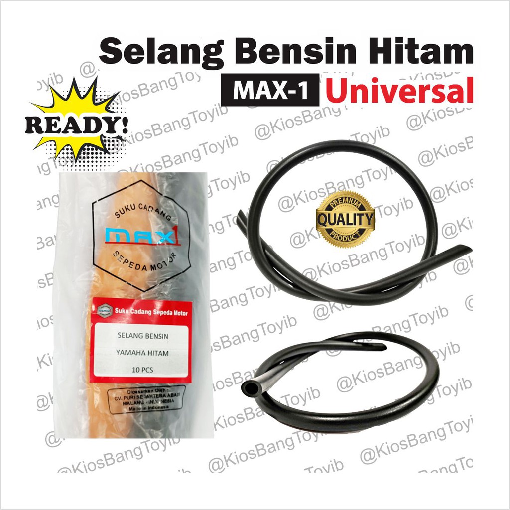 Selang Bensin Motor Warna Hitam Abu-Abu Tebal Honda Yamaha Suzuki Universal &quot;𝐌𝐀𝐗-𝟏&quot;