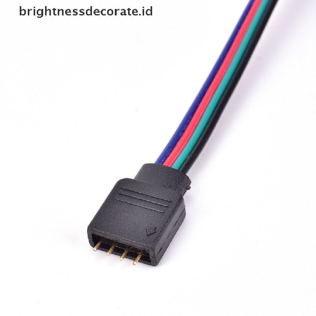 [birth] 10PCS 10mm 4 Pin Male Female PCB Connector Cable For RGB 5050 3528 LED Strip [ID]