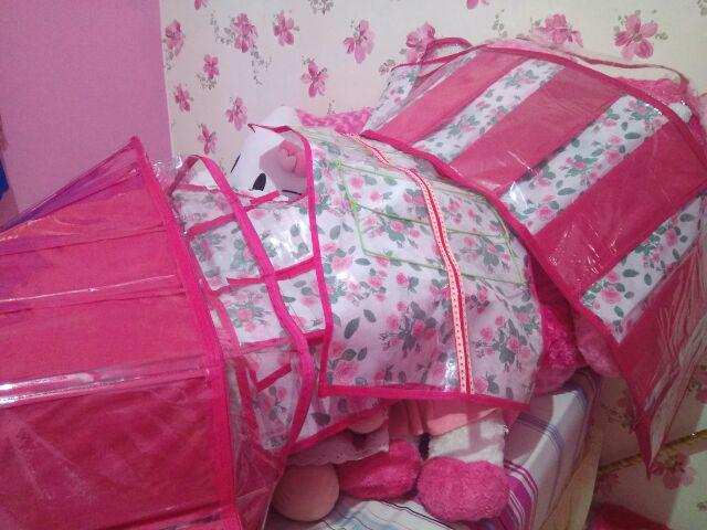 Rak Gantung 4in1 Rak 4in1 Motif Pink Serasi Hbo Hso Hjo Rak Underware Resleting