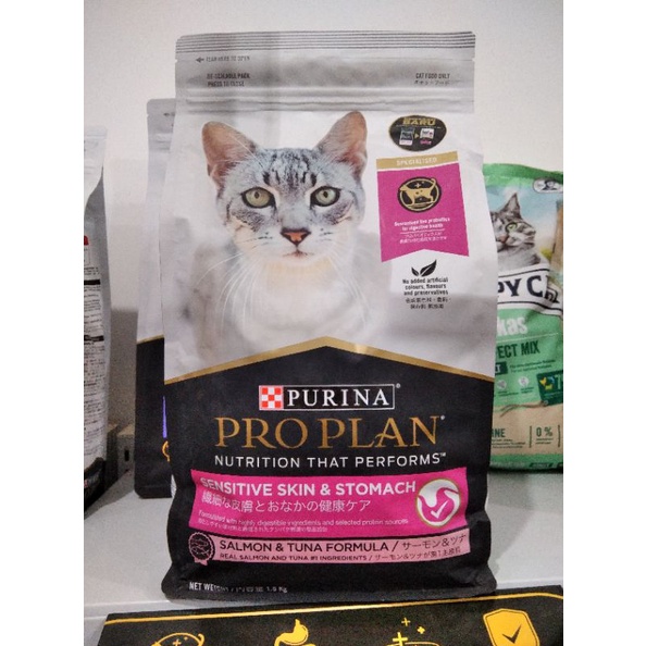 ProPlan Cat Sensitif Skin &amp; Stomach 1,5 kg Makanan kucing ProPlan