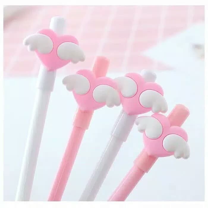 

ABM Grosir - Alat Tulis Heart Wing / Pulpen Karakter / Pena Unik / Bolpoin / Pen Lucu / Bolpen