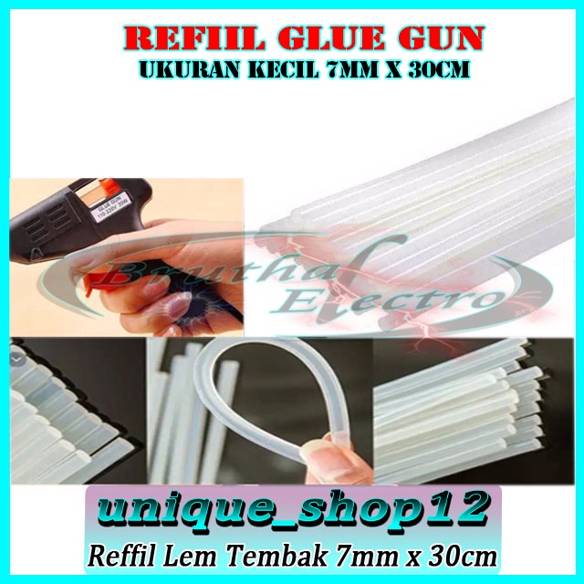 

Refill Lem Bakar 7mm x 30cm Glue Gun Kecil