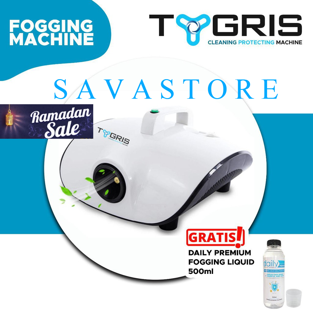 MESIN FOGGING TYGRIS ANTIVIRUS &amp; BACTERIA - GRATIS 500ML DESINFEKTAN FOGGING ASAP [TERLARIS]