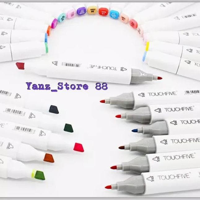

Pendrawing- Segera Dapatkan Touchfive 30 Colours Twin Pen Marker Art Drawing Brush -Drawing-Pen.