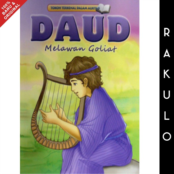 Buku Cerita Kristen Seri Tokoh Alkitab Anak Daud Melawan Goliat