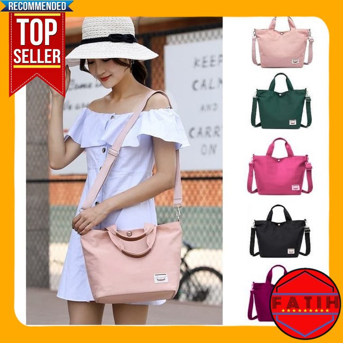 Sling Bag Wanita Korea Versatile Nylon Shoulder Bag