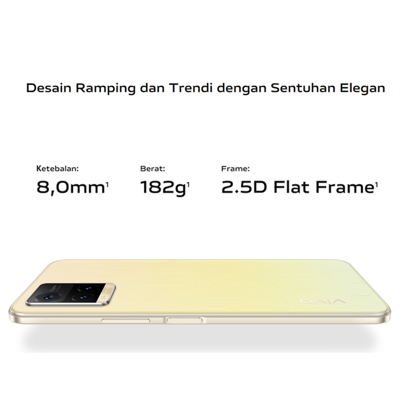 Vivo Y33T 8/128GB RAM 8GB ROM 128GB Snapdragon 680 Battery 5000mAh (TYP) 6.58 inch Garansi Resmi Vivo Y33s