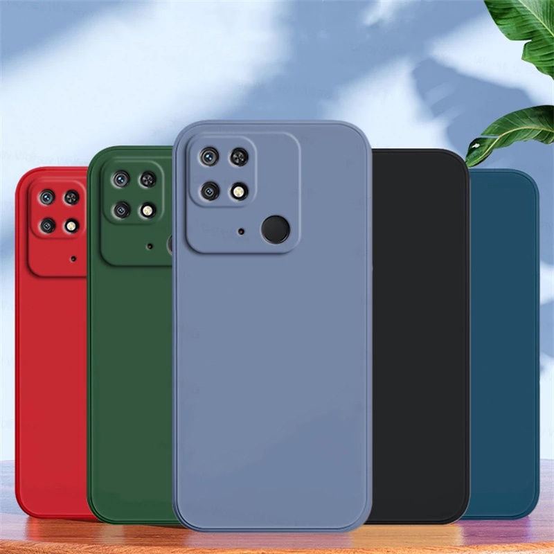 Case Bahan Silikon Warna Permen Untuk Xiaomi Redmi 10C 5G 2022