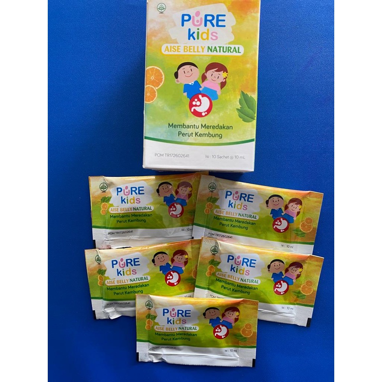 PURE KIDS AISE BELLY NATURAL SACHET | OBAT KEMBUNG ANAK