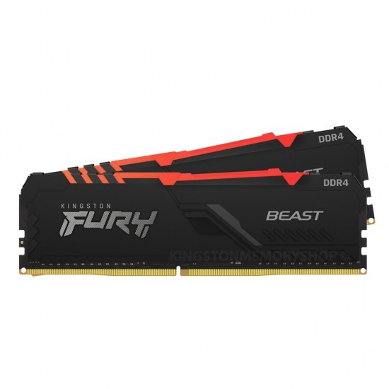 Ram Kingston DDR4 16GB 2x8GB 3200Mhz Fury Beast RGB KF432C16BBAK2/16 Resmi