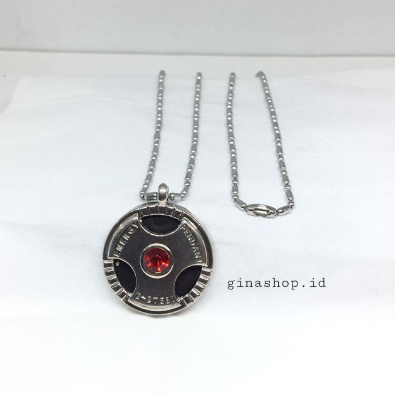 Kalung Kesehatan Terapi Asli - Quantum pendant asli - kalung kesehatan bio energi - kalung kesehatan liontin bulat merah