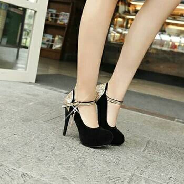 Murah Sepatu Pesta Wanita High Heels Mewah Elegan