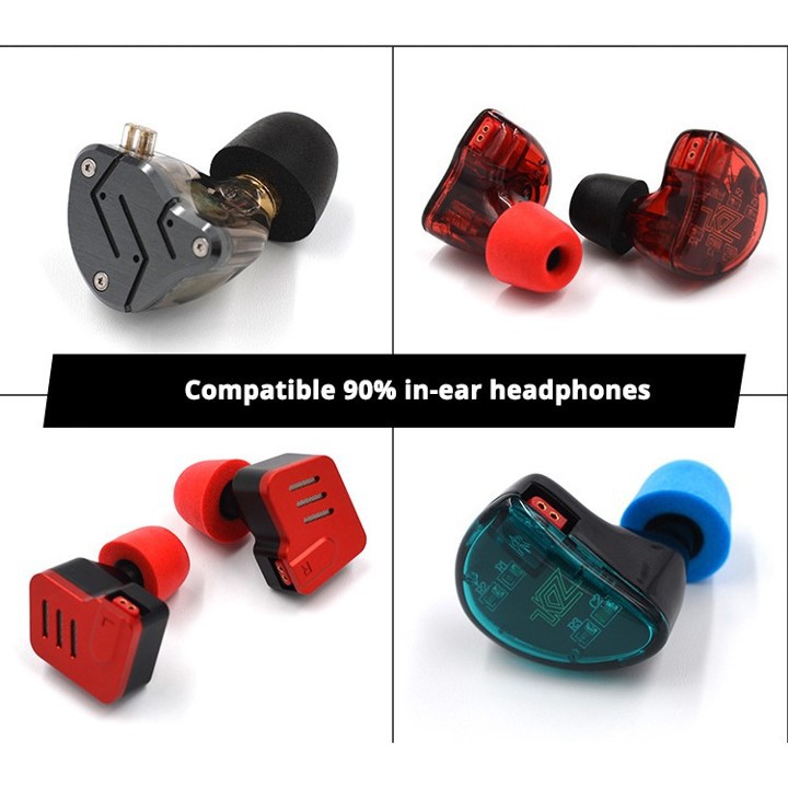 KZ Memory Foam Eartips Knowledge Zenith Karet Busa Earphone Earbuds