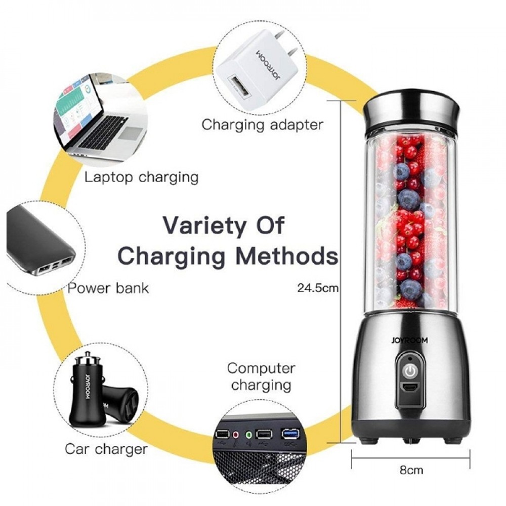 Blender Juicer Portable Joyroom CY232 Stainless Steel Blade