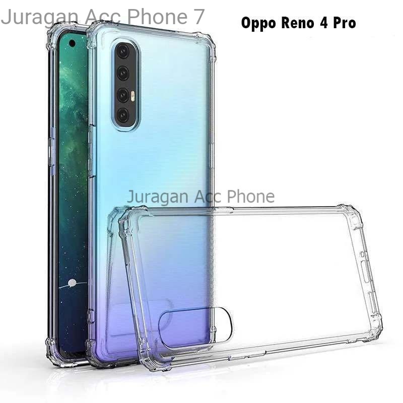 Case Anticrack Soft Case Bening Anti Shock Oppo Reno 4 Pro Casing Silikon Anti Crack Oppo Reno 4 Pro