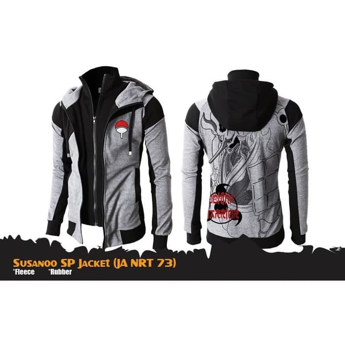 jaket anime naruto uchiha susano double zipper