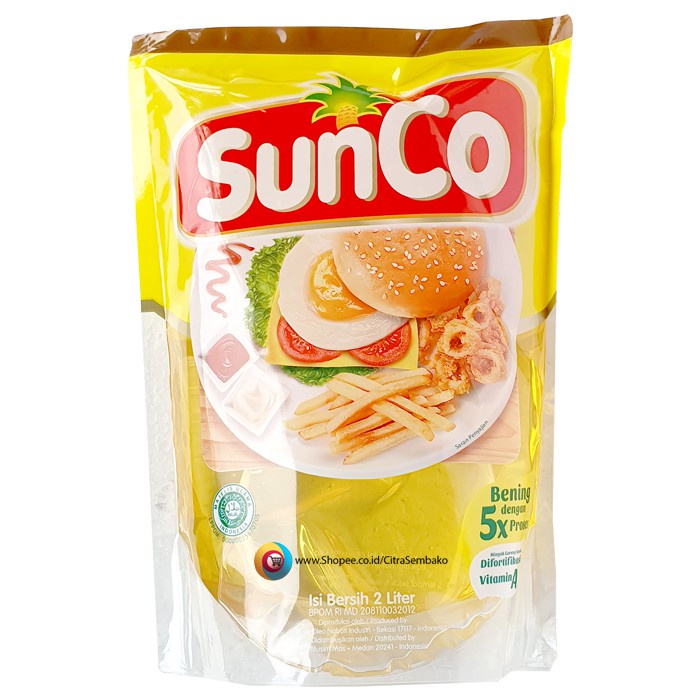 Minyak Goreng Sunco 2 Liter Minyak Sunco Kemasan Refil 2liter MInyak Sunco 2l