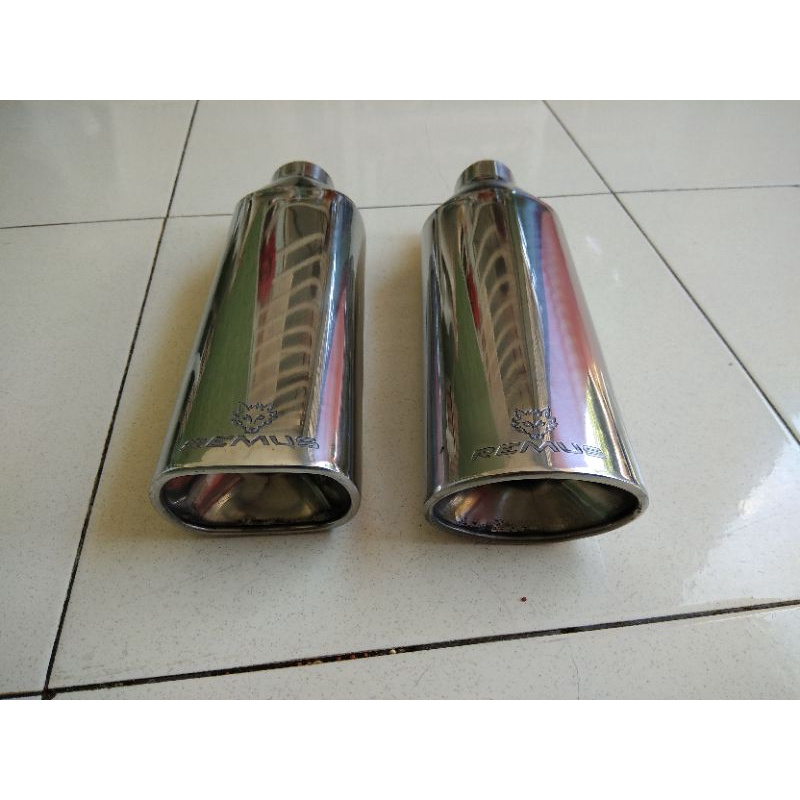 Knalpot mobil remus hks panjang kotak polos