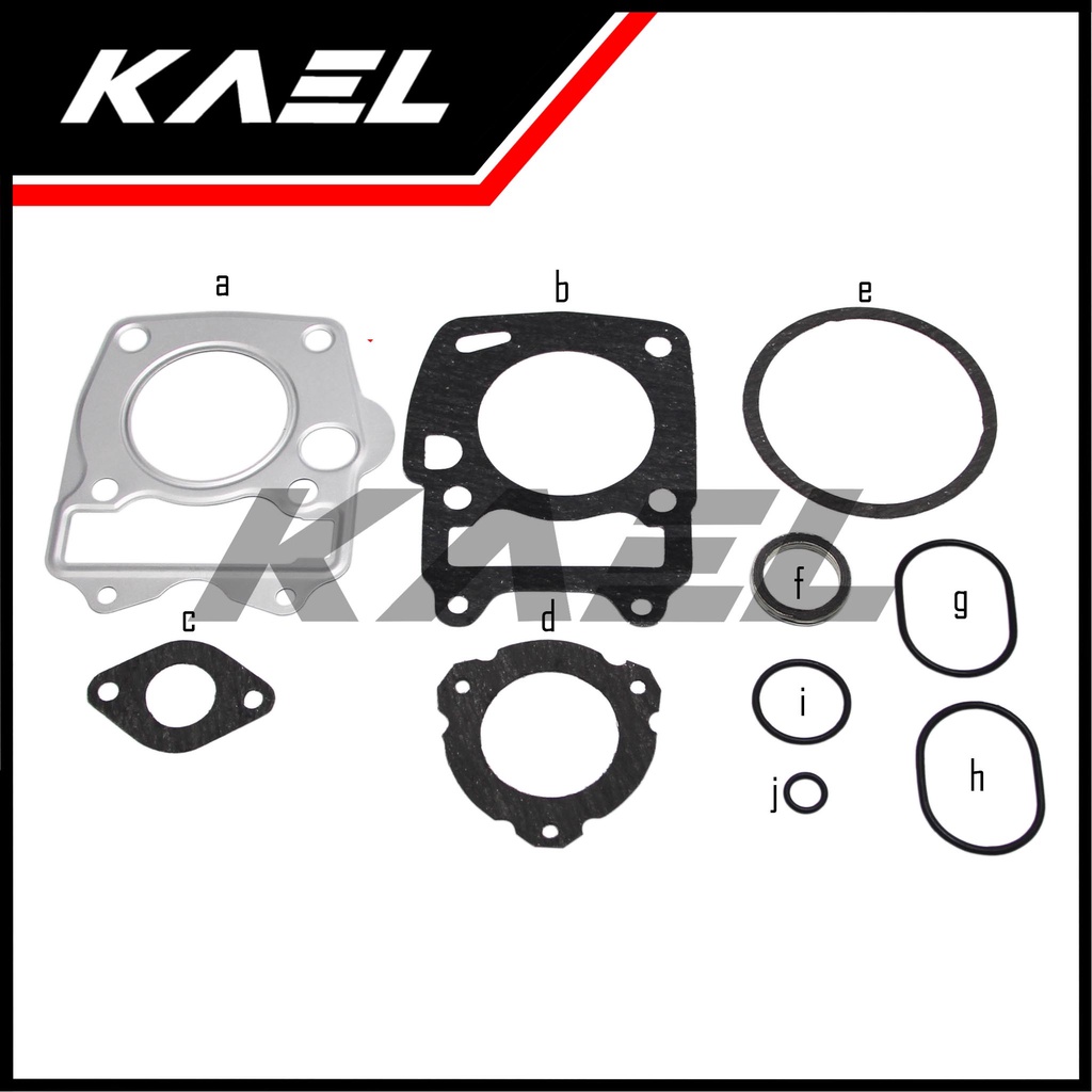 Topset Honda Karisma &amp; Supra X 125 Lama-PGMFI New 2005 sampai 2013 &amp; Kirana Top Set Gasket-Paking-Packing Kit Kharisma-Awal-Old