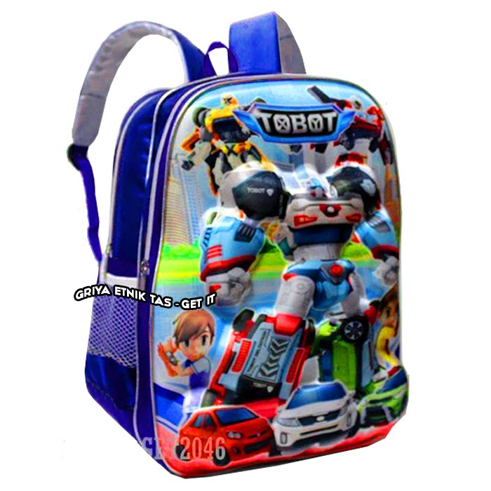 Tas Tobot Anak SD Tas Ransel Anak Sekolah  Laki Laki - Tas Sekolah Anak Cowok Karakter Tobot