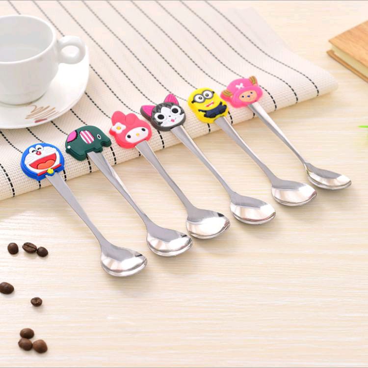 Sendok Teh Karakter Kartun Lucu Imut / Stainless Steel Tea Spoon