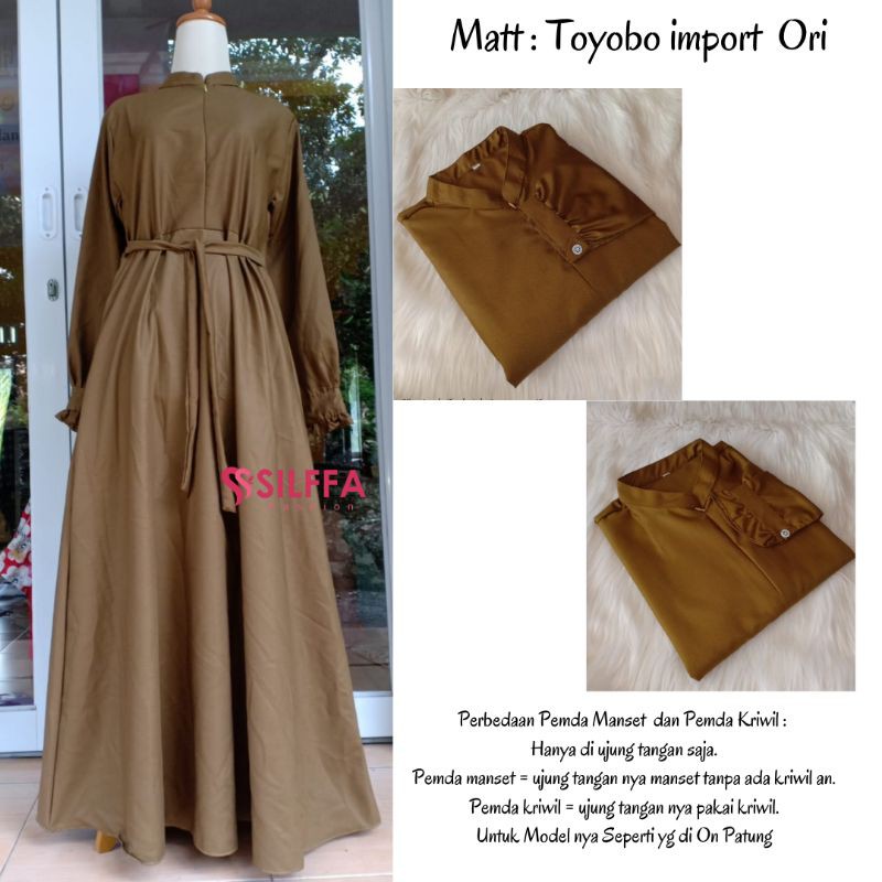 Baju PEMDA  .Gamis PDH. Gamis Seragam PNS . Gamis Sekolah. TOYOBO ORI IMPORT