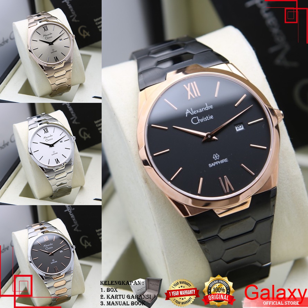 ALEXANDER CHRISTIE PRIA ORIGINAL JAM TANGAN ALEXANDRE CHRISTIE PRIA JAM ORI ALEXANDER CHRISTIE 8542