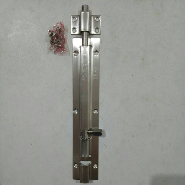 Grendel Slot Pintu 8 Inch Tebal 20cm Besi Kayu Panjang Stainless Towerbolt Shopee Indonesia