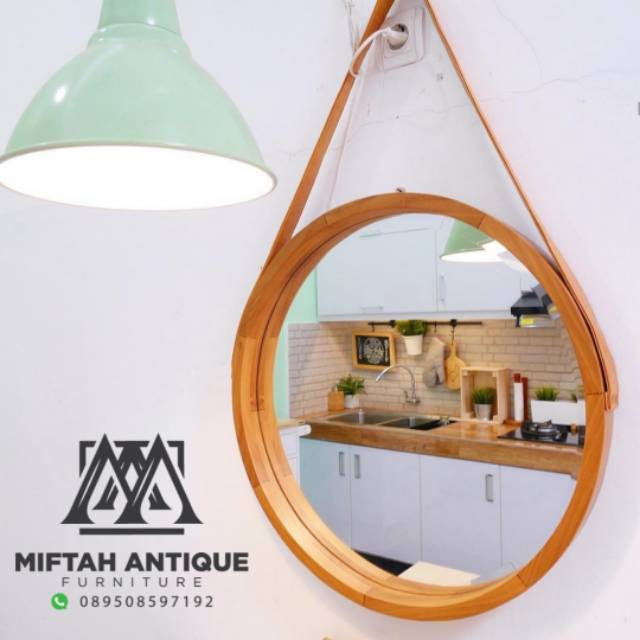  Cermin bulat  kayu jati D 50 termurah Shopee Indonesia