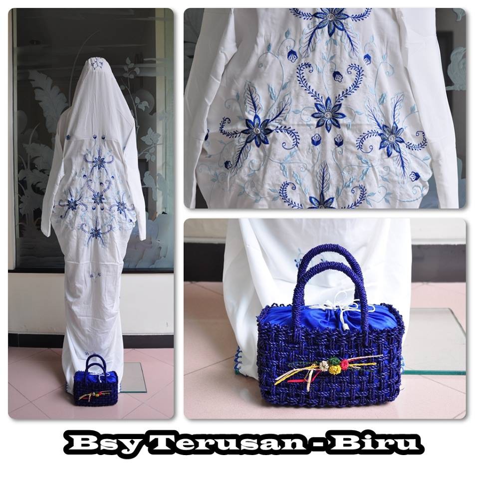 Unik MUKENA BSY TERUSAN  TAS ROTAN  Berkualitas