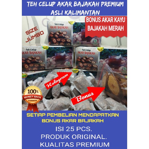 

Teh CELUP AKAR KAYU BAJAKAH KUALITAS PREMIUM ASLI KALIMANTAN ISI 25 PCS